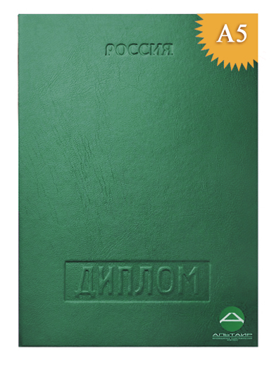 Обложка к диплому (тиснение блинтом)