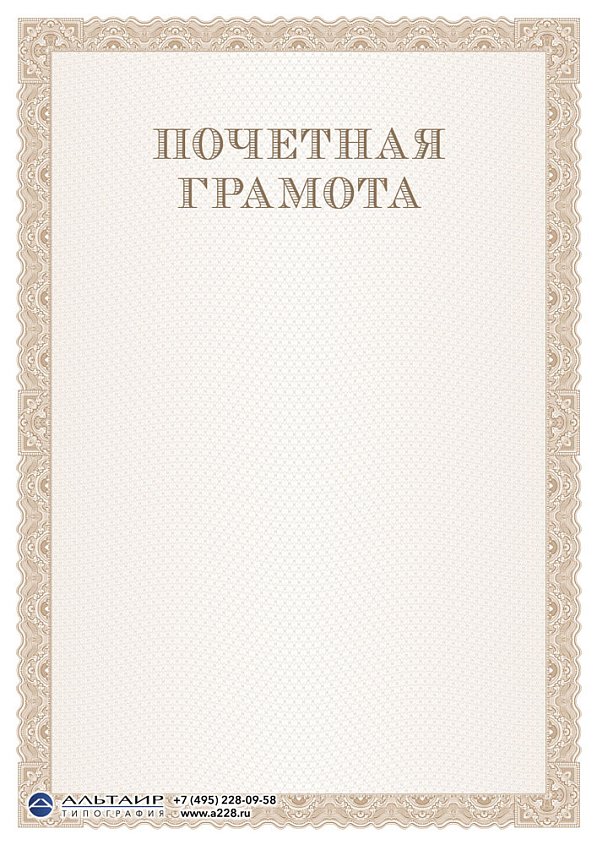Бланк с защитой "Изразец", бронзовый, 5 элементов защиты