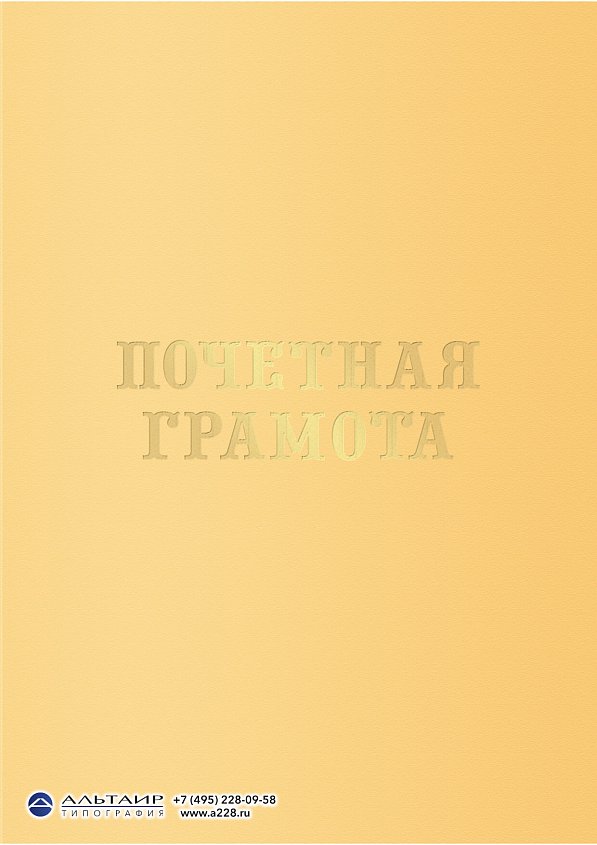 Папка для бланка с самоклеющимся карманом, золотистая