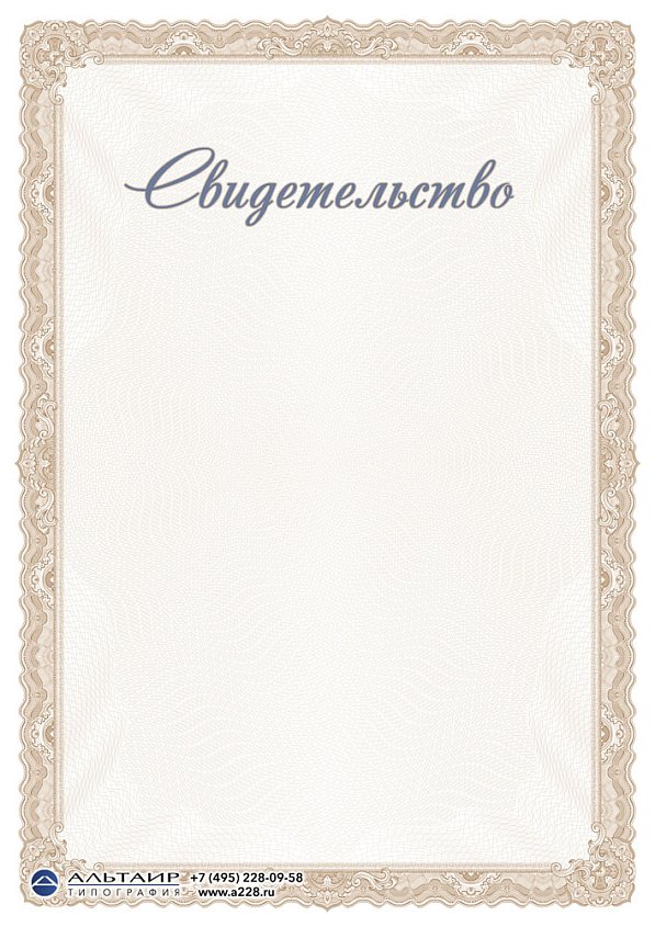 Бланк с защитой "Гармония", бронзовый, 5 элементов защиты