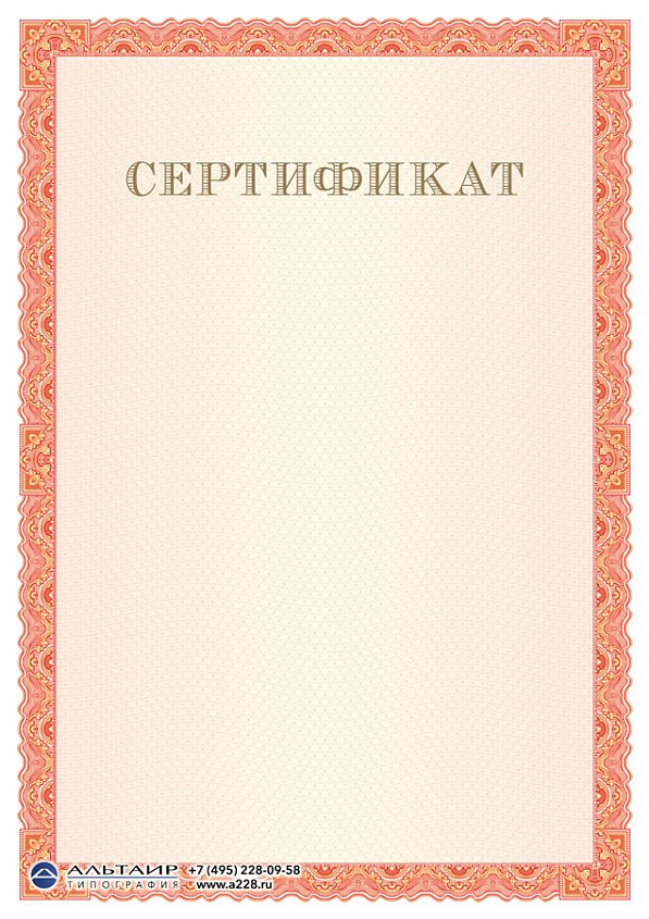 Бланк с защитой "Изразец", красный, 6 элементов защиты