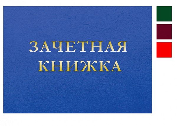 Зачетная книжка для ВУЗа в твердом переплете