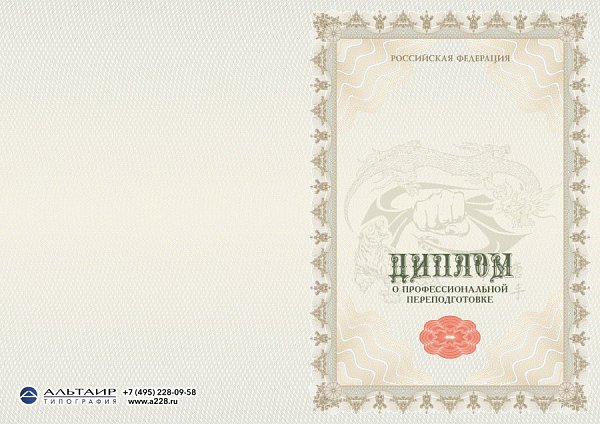 Диплом о проф. переподготовке "Мастер восточных единоборств"