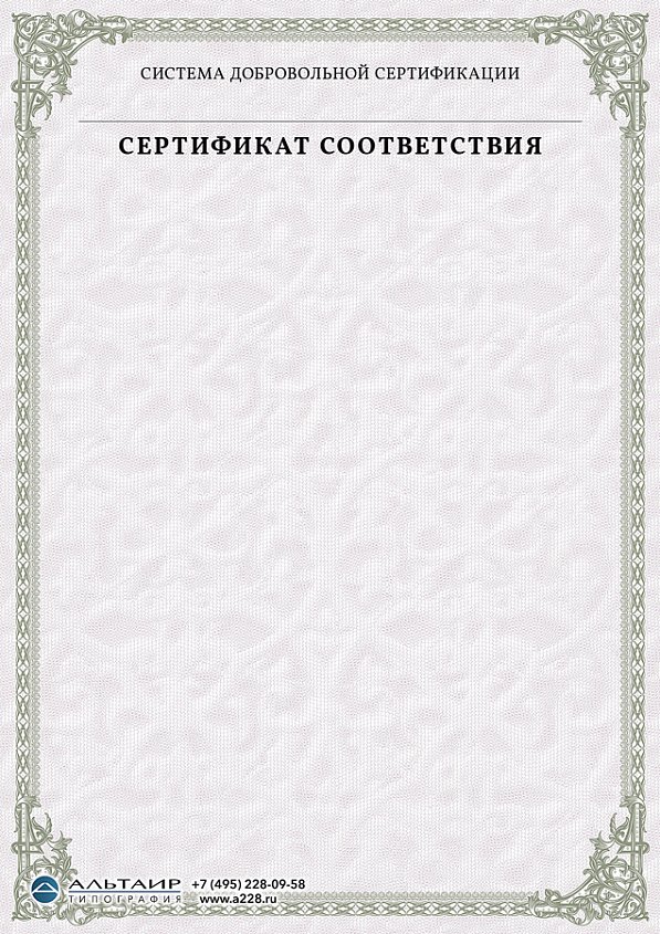 Бланк с защитой "Узорный"