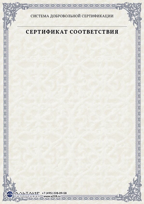 Бланк с защитой "Узорный"