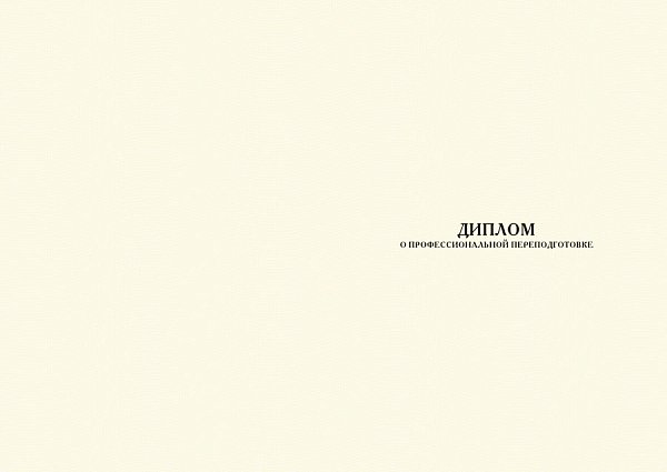 Бланк диплома о профессиональной переподготовке_салатовый