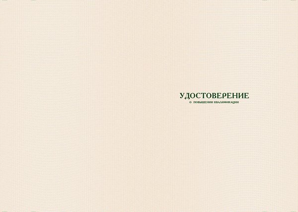 Бланк удостоверения для учебных учреждений