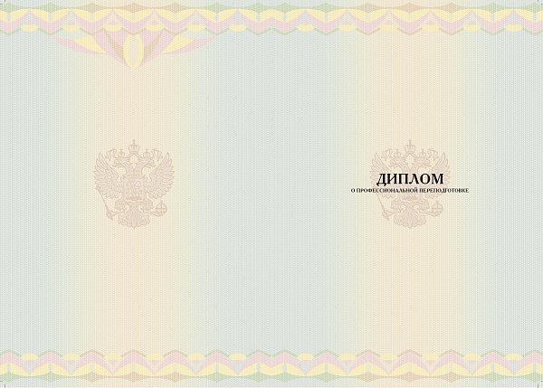 Бланк диплома о профессиональной переподготовке